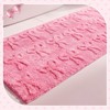 Tinideya Pink Bow Runner Rug 2'x5', Rug for Bath Dorm