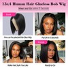 TruhLius Bob Wig Human Hair Wear and Go Glueless Wigs