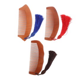 BIUDECO Portable Comb Fine Tooth Wooden Comb for Women Styling Static Hair Wooden Set