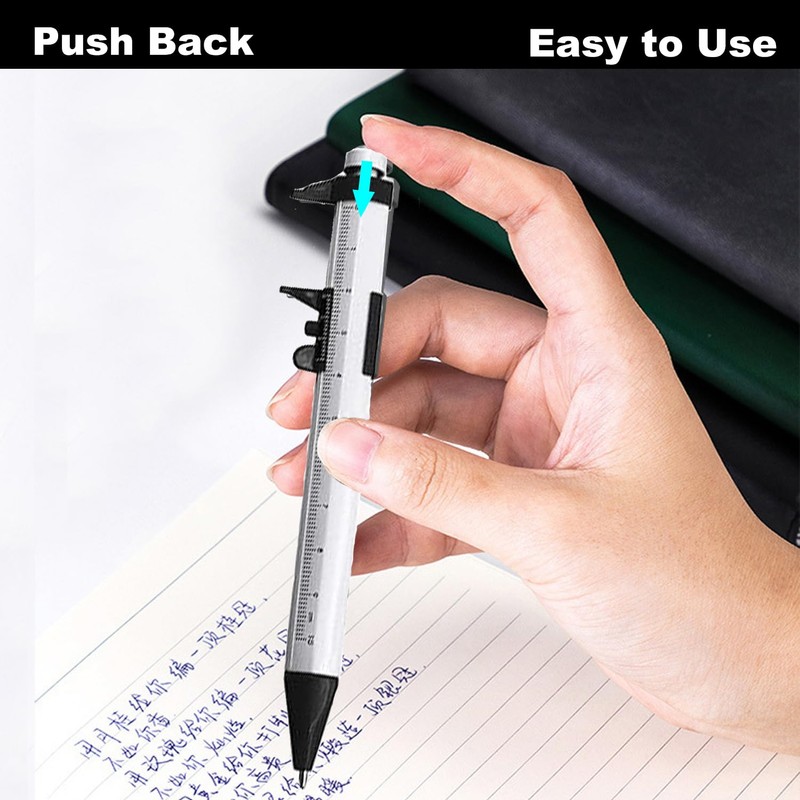 Vernier Caliper Ballpoint Pen, Engineering Pen, 0-100mm Measurement 2 in