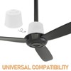 Mobestech 2pcs Ceiling Fan Cover Fan Bottom Canopy Replacement Dustproof