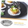 iplusmile 50Pcs Stainless Steel Egg Tart Molds Reusable Brioche Pudding