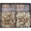 Wooden Letters, Pack of 208 Mini Wooden Capital Letters Alphabet
