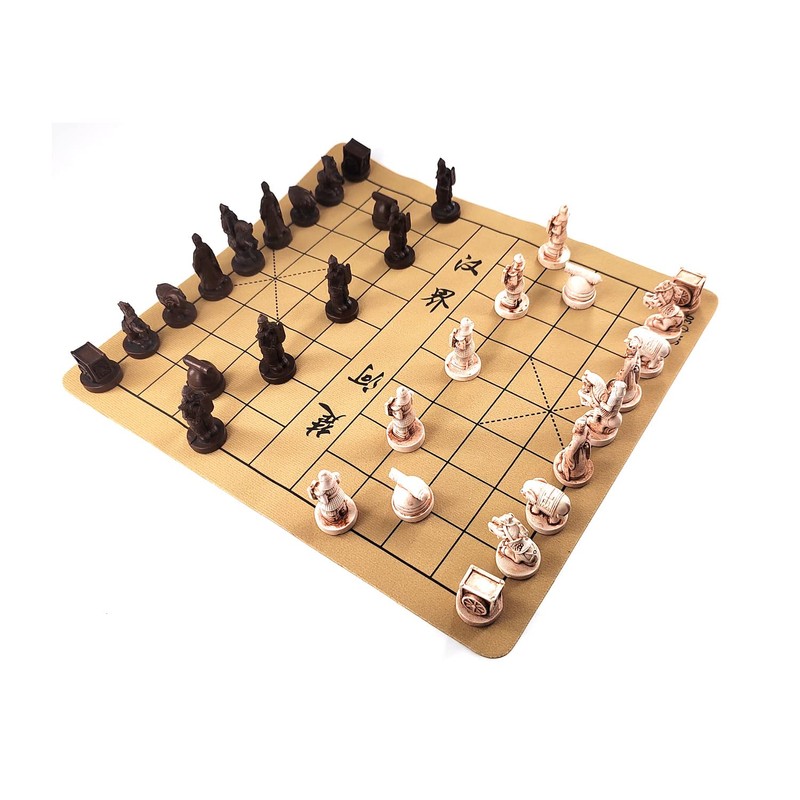 Traditional Chinese Xiangqi Portable Chess Set,Travel Board Game Set with