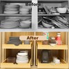 2 Tier Pull Out Cabinet Organizer 14''W×21''D×16.2''H Heavy Duty Slide