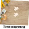 SHINEOFI 100pcs Unfinished Wooden Maple Leaves Cutouts for DIY Crafts