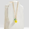 Vurotry Lemon Necklace for Women Lemons Pendant Necklace (Gold)