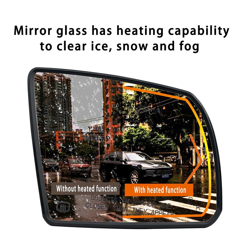 Passenger Side Heated Turn Signal And Blind Spot Detection Mirror