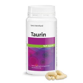Sanct Bernhard Taurin-Kapseln | Vegan | Taurin & Vitamin B2 (Riboflavin) | 180 Kapseln