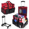 VSHXENG Rolling Cleaning Caddy Bag with Wheels, Large Cleaning Cart