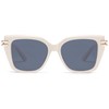 AMOMOMA Oversized Square Cat Eye Sunglasses for Women Trendy 70s