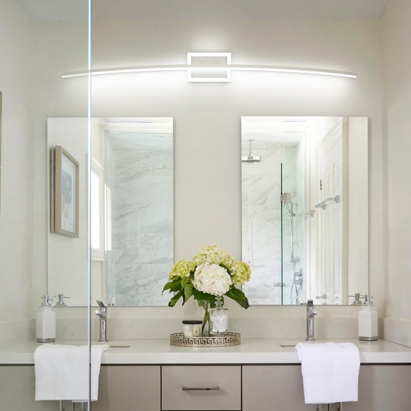 PRESDE 48inch Modern Dimmable LED Bathroom Light Fixtures Over Mirror,