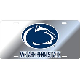 Elite Fan Shop Penn State Nittany Lions License Plate Silver