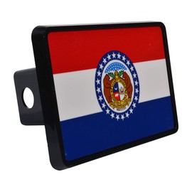 Rogue River Tactical Missouri State Flag Trailer Hitch Cover Plug MO