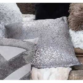 Vianney Cojín Decorativo Silver Vianney Color Plateado