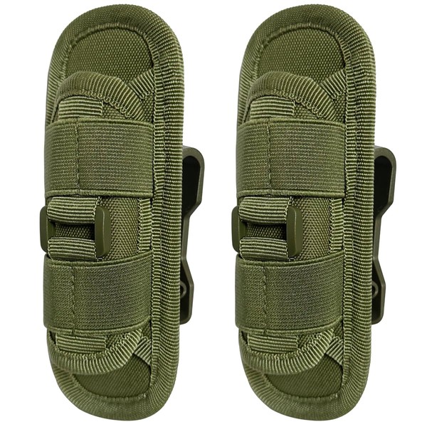 MUCHER Pack of 2 Tactical Torch Holster Bag 360 Degree