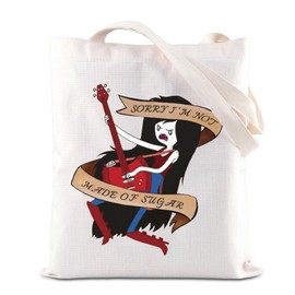 Cartoon Movie Merchandise Tote Bag Marceline Concert Lover Gift Marceline Guitar Shoulder Bag The Vampire Queen Gift For Fans (Sugar Tote)