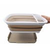 SAMMART 8L (2.1 gallons) Collapsible Plastic Dish Drainer with Drainer