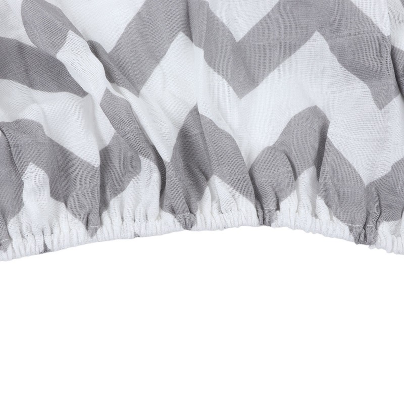 2Pcs Baby Crib Sheets Cotton Yarn Detachable Print Fitted Crib