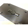 License Plate Frame 1pc 3D Black 86 Emblem Badge Carbon