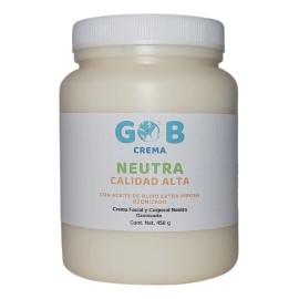 Crema Base Neutra Ozonizada Calidad Alta - 450 G