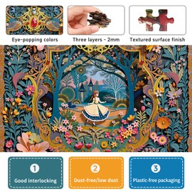 Naturelish Fairyland Jigsaw Puzzles for Adults 1000 Pieces, Fairytale World Challenging Puzzles Perfect for Game Night, Great Gift Idea,Size 24x24 in