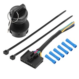 M MATI Ignition Key Switch 4 Position 6 Pin & Harness Kit for Polaris Ranger 400/500/570/800-Mid-Size/ETX/EV-Li-Ion RZR 570-Base ACE 325/500/570/900 4012166 4011142 2878509