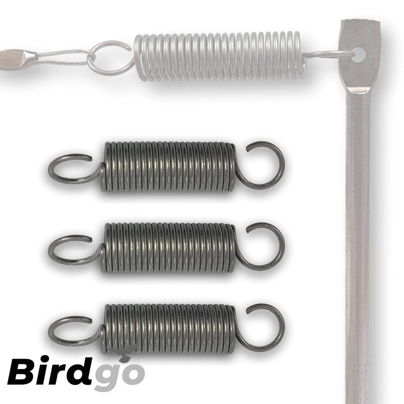 Birdgo 10 x Standard Stainless Steel Springs for Bird Post