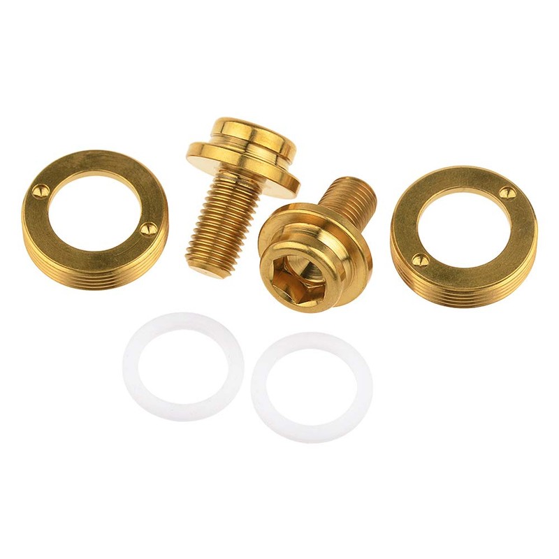 Wanyifa Titanium M8x15mm Bicycle Crank Arm Fixing Bolt with Cap