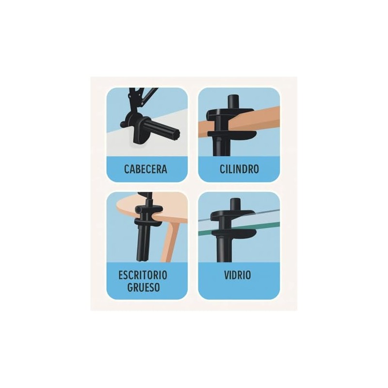 Soporte Celular y Tablet con Brazo Flexible Ajustable con Clip