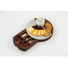 Round Marble and Acacia Wood Cheese Board Set with 3
