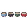 4Pcs Christmas Scented Candles Gifts Set Soy Wax Plant Oil