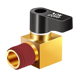 Brass Male Thread Air Compressor Accessories 1/4" NPT Air Compressor Drain Valve Drain Cock Ball Valves Male Ball Type Drains Valves