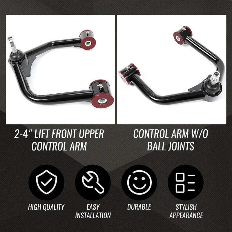 Kojem 2-4" Lift Front Upper Control Arm Kit Compatible with