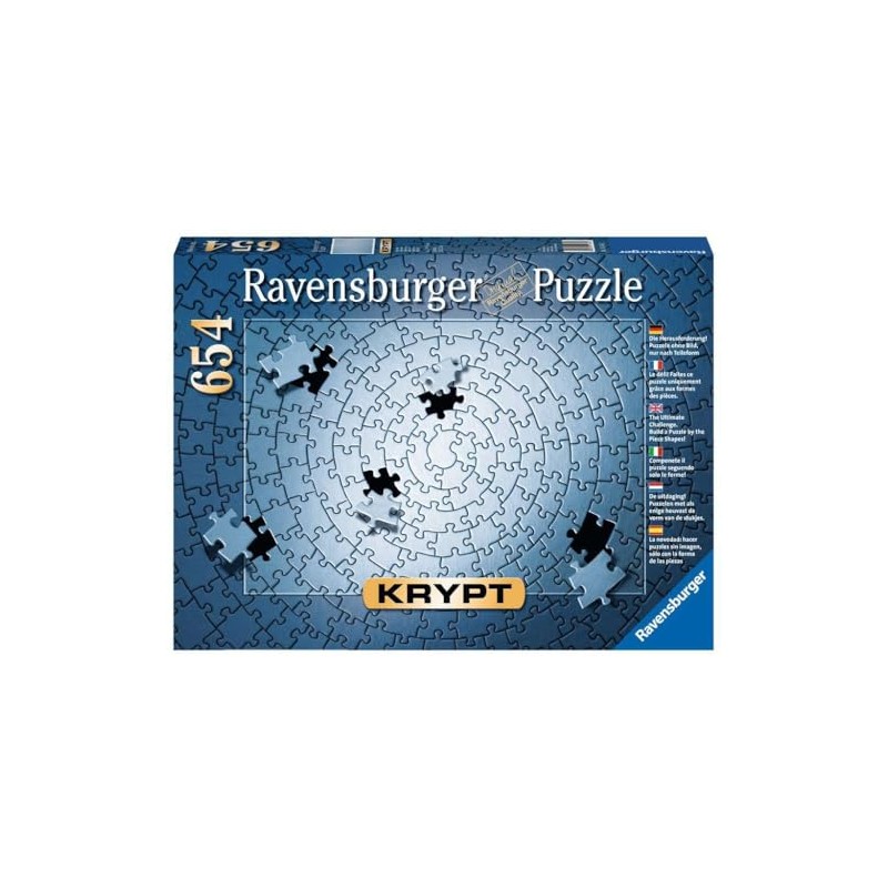 Ravensburger 15964 Rompecabezas Krypt: Silver de 1000 Piezas Softclick, Plata