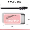 HISUNBEN Eyebrow Soap Kit,Brows Styling Soap,Long Lasting Waterproof Smudge Proof