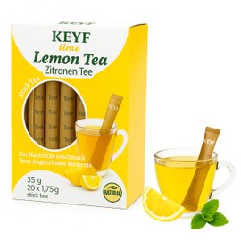 Zitrone Stick Tee – 20 Teesticks – Natürlich, Kalorienarm – 1 kcal pro Stick – Schnell & sauber zubereitet – Für Zuhause, Büro & unterwegs (Zitrone)