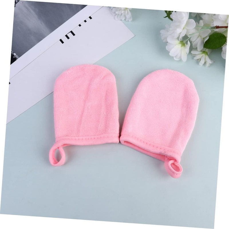 Juego De 3 Guantes Desmaquillantes Guantes De Limpieza Facial Almohadillas