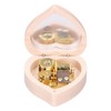 Wood Heart Shape Music Box Musical Box for Birthday Christmas