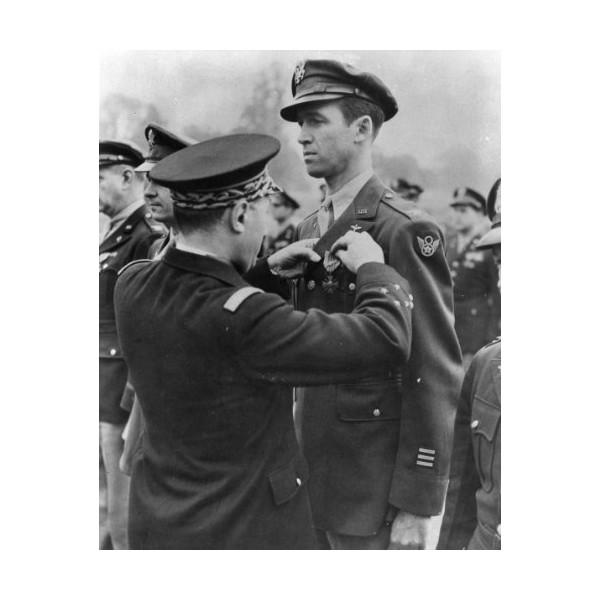 New 8x10 World War II Photo: Colonel Jimmy Stewart Receives Medal