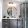 Bathroom Light Fixtures over Mirror, 3-Light Brushed Nickel Vanity Lights