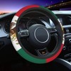 Universal Steering Wheel Covers，Mexican flag Elastic Car Wheel Cover, Anti-Slip