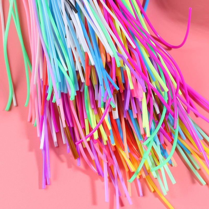 Exceart 200pcs Plastic Lacing String Braided Rope Bracelet String Lanyard