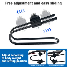 Foreverup Bicycle Seat Post Damper, Shock-Absorbing Seat Spring, Spring Seat Post for Bicycles, Alloy Spring Steel Bicycle Saddle Suspension Device for MTB Mountain Bike, Road Bike and Bicycle Parts