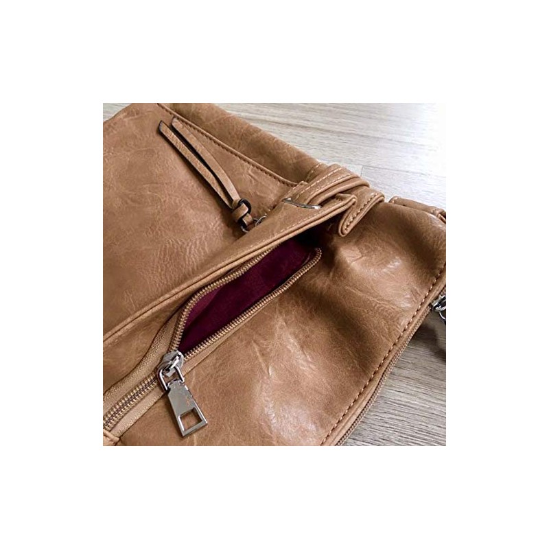 The Accessory Co. Womens Cross Body Bag Messenger Multi Compartment