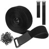 AiQInu Magic Cable Ties Free Cut, 2.4 x 2.0 inches