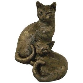 TOBY & POPPY Bronze Cats Sculpture by Paul Jenkins