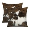 JOTOM Cushion Covers 45X45 cm Double Sided Cowhide Decorative Throw