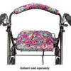 Top Glides Universal Rollator Walker Seat and Backrest Covers (Peace)