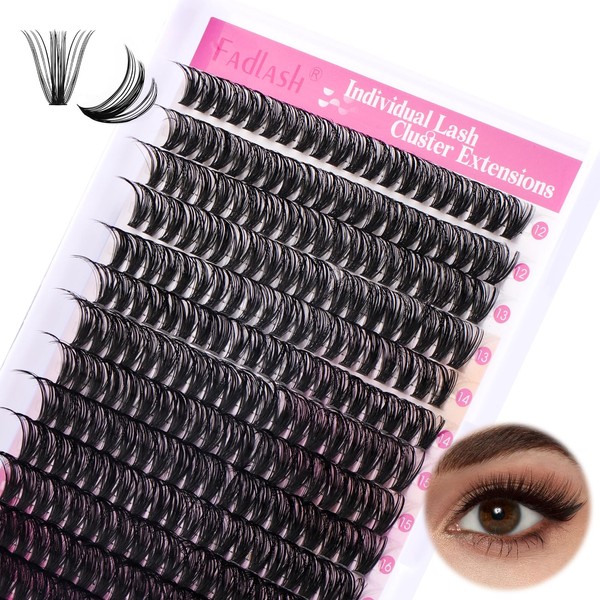 FADLASH Lash Clusters DIY Eyelash Clusters 50D D Curl Lashes